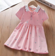 Load image into Gallery viewer, Blush Cupcake Print Polo Dress
