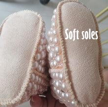 Load image into Gallery viewer, Bubbles and Sparkles Booties (Handmade)