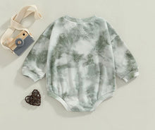 Load image into Gallery viewer, Long Sleeve Tie Dye Romper